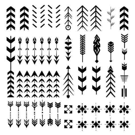 Arrows Big Black Set Icons Arrow Icon Modern Simple Arrows Arrow Vector