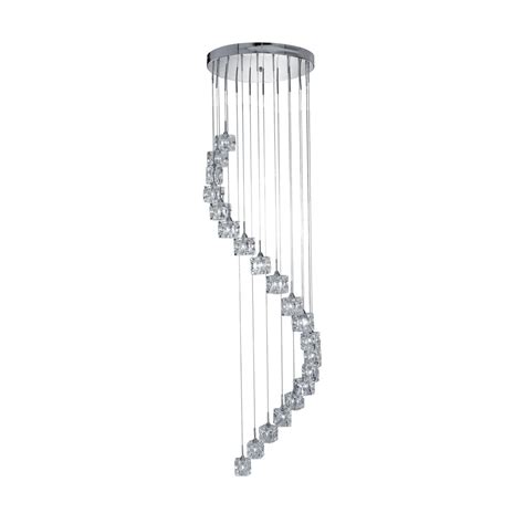 Searchlight Lighting Ice Cube Led Spiral Ceiling Pendant Light In