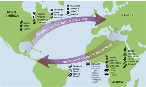 Columbian Exchange Blank Map