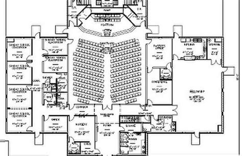 Church Blueprints And Floor Plans - House Decor Concept Ideas