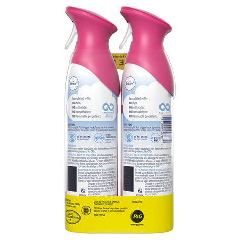 Febreze Odor Eliminating Air Fresher Spray Peony And Cedar 2 Ct