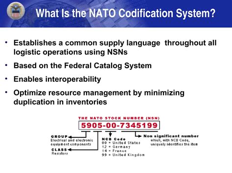 The Nato Codification System The Key To Nato Standardization Med Tac