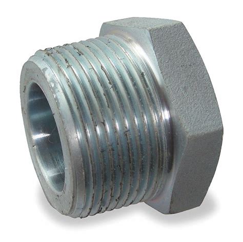 Grainger Approved Galvanized Malleable Iron Hex Bushing 38 X 14