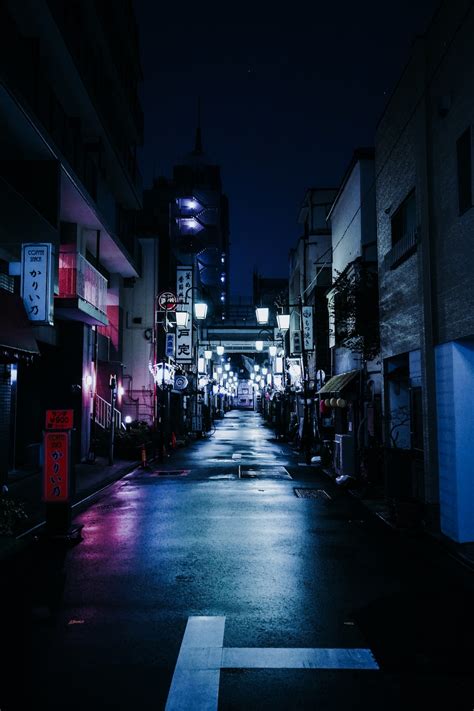 Dark Aesthetic Tokyo Street Wallpapers Wallpaper Cave