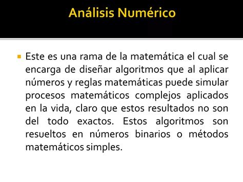 Calculo Numericos Y Manejo De Errores Ppt