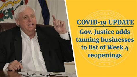 COVID 19 UPDATE Gov Justice Adds Tanning Businesses To List Of Week 4