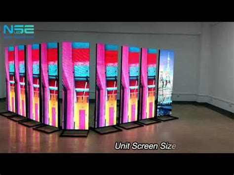 Nse Full Color P Stand Digital Led Poster For Advertising Youtube