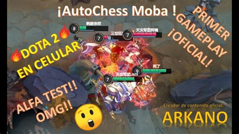 Auto Chess Moba Dota 2 Mobile EXPLICACIÓN Primer Gameplay OFICIAL