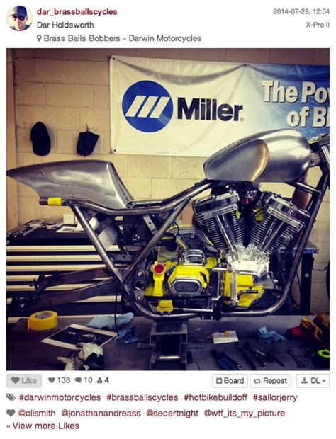Sailor Jerry Presents Hot Bike Invitational Bike Build Off Builds In Progress Photo Gallery
