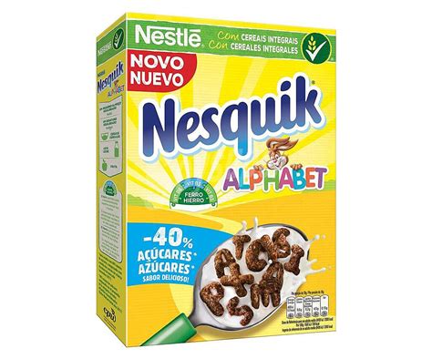 Nesquik Nestlé Cereales desayuno Alphabet 325 g