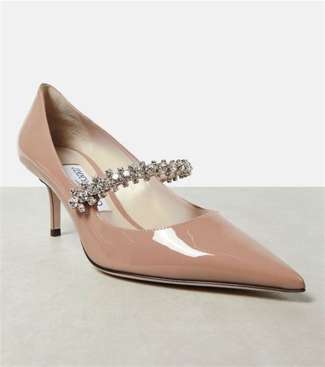 Jimmy Choo Bing Embellished Patent Leather Pumps Jimmy Choo