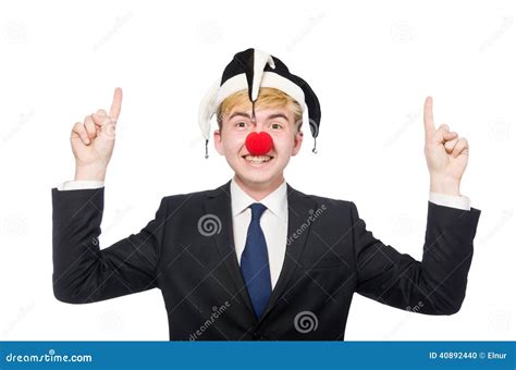 Clown Businessman Stock Photo Image Of Executive Harlequin 40892440