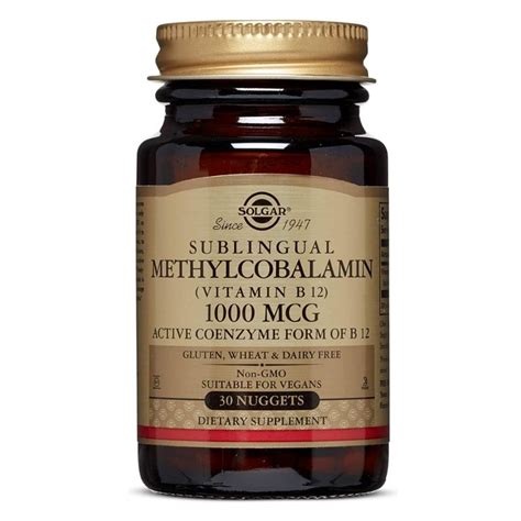 Solgar甲基鈷胺素 舌下 維生素B12維他命B12 Sublingual Methylcobalamin 5 000 mcg