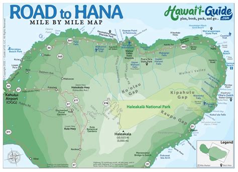 Maui Maps Updated Travel Map Packet Printable Road To Hana Map The