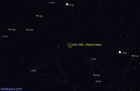 NGC 2865 Elliptical Galaxy In Hydra TheSkyLive