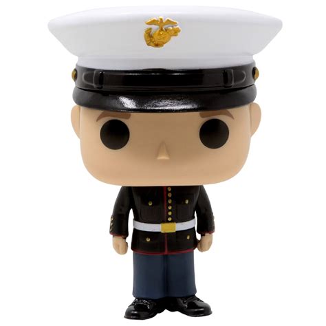 Funko POP Military U S Marine Corps Male Marine Service Uniform Black