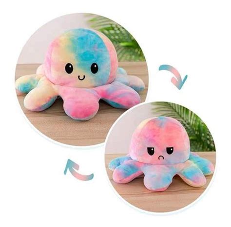 Pulpo Pulpito Peluche Reversible Muñeco De Felpa Juguete Cuotas sin