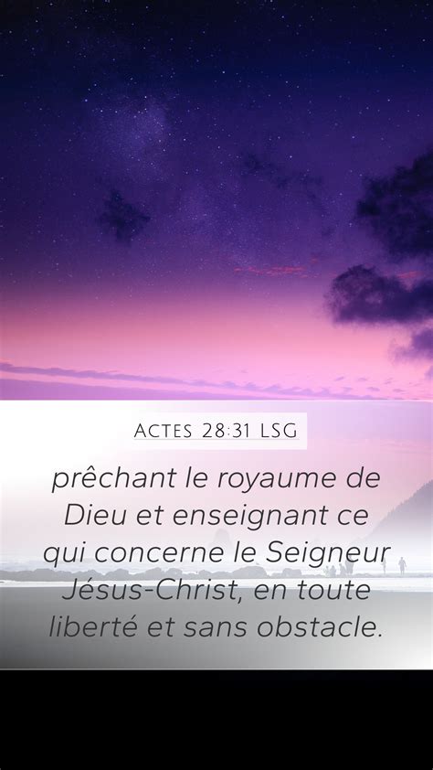 Actes 28 31 LSG Mobile Phone Wallpaper prêchant le royaume de Dieu et