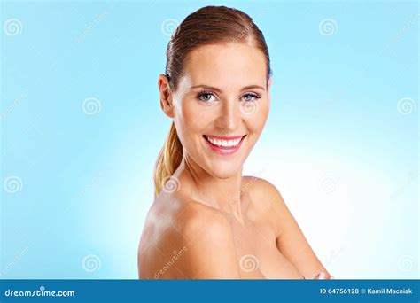 Happy Naked Woman Stock Photo Image Of Pretty Woman 64756128