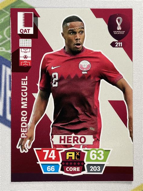 Pedro Miguel Qatar Hero Panini World Cup Adrenalyn Xl Solve