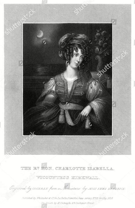 Charlotte Isabella Nee Irby Countess Orkney Editorial Stock Photo