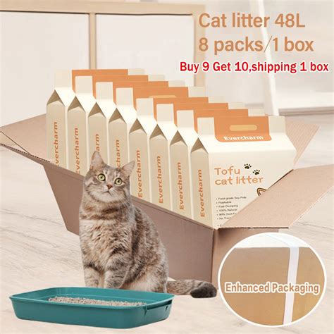 Cat Litter 6L Food Grade Plant Tofu Residue Made Milk Flavor Shopee