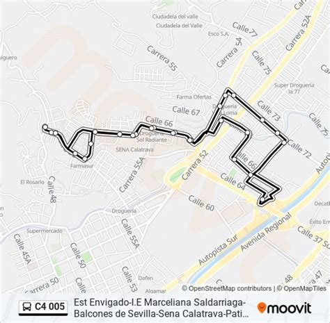 Ruta C Horarios Paradas Y Mapas Est Envigadoest Envigado