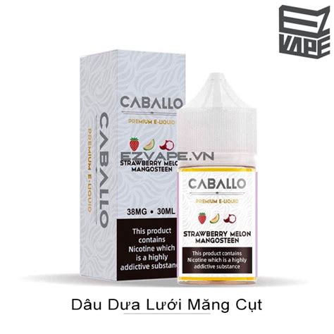 Caballo Strawberry Melon Mangosteen Salt Nic 30ml Pink Vape Đơn vị