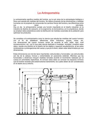 Antropometr A Medici N Del Cuerpo Humano Pdf