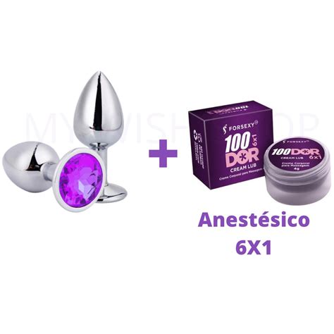 Kit para Sexo Anal Iniciante Plug Anal e Gel Lubrificante Íntimo 100DOR