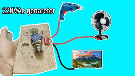 How To Make Simple 220v Dynamo Electricity Generator At Home Youtube