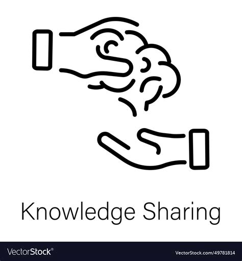 Knowledge sharing Royalty Free Vector Image - VectorStock