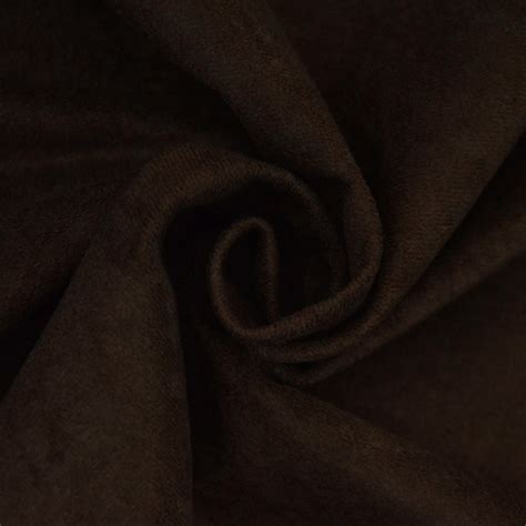 Sample Faux Suede Dark Brown Fabrics Hemmers