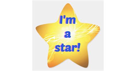 I'm a Star Stickers, Glossy Star Sticker | Zazzle