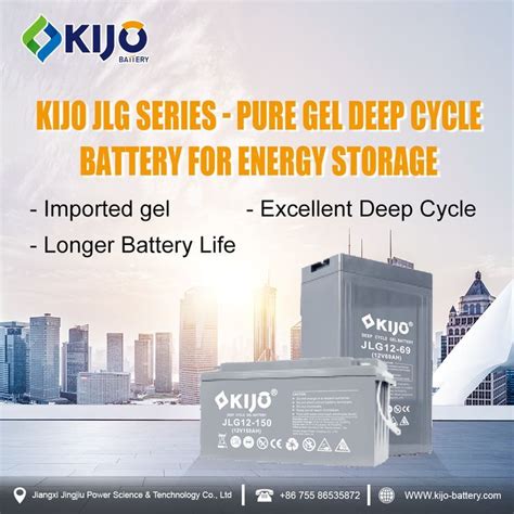 Kijo Jlg Series Pure Gel Deep Cycle Battery For Energy Storage Deep