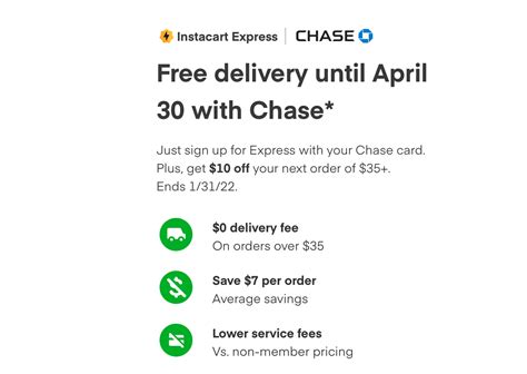 Free Instacart Express Through April With Chase Cards