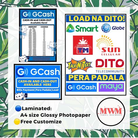 Load Na D Ito W Gcash And Maya Laminated Signages For Sale A Size