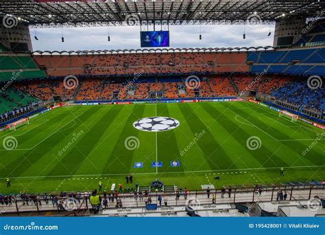 The Stadio Giuseppe Meazza Or Stadium San Siro Before Match UEFA League