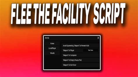 Flee The Facility Script Teleports Walkspeed Modifier More YouTube