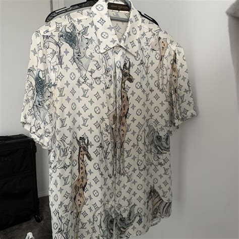 Louis Vuitton X Chapman Brothers Silk Shirt Depop