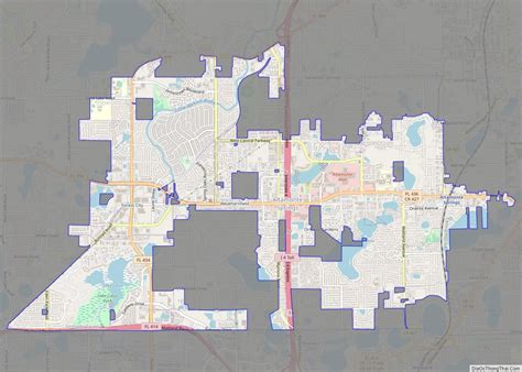 Map of Altamonte Springs city