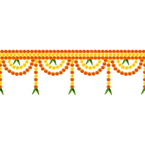 Flower Garland Vector Art Png Flower Garland Designs For Main Door