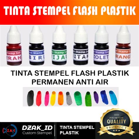 Jual Tinta Stempel Flash Permanen 10 Ml Tinta Stempel Flash Plastik