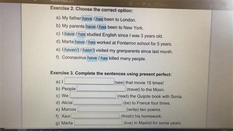 Exercise Choose The Correct Option Brainly Lat