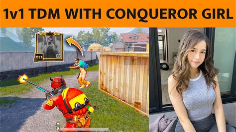 🔥1v1 Tdm With Conqueror Girl They Challenge For M24 Only In Tdm Can We Win Youtube