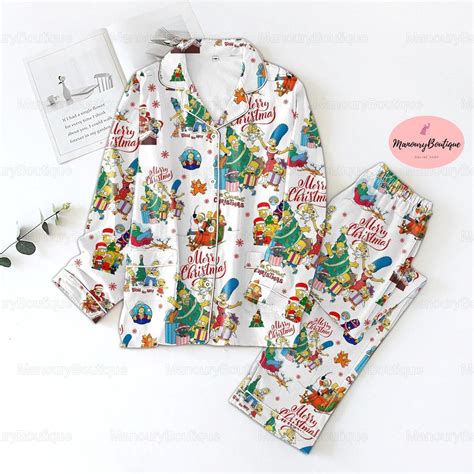 Christmas Simpson Pajamas Homer Simpson Thick Pajamas Sold By Gargi