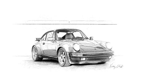 Porsche 911 Sketch at PaintingValley.com | Explore collection of ...