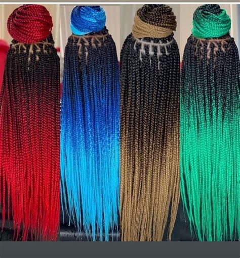 10 hottest colors for box braids