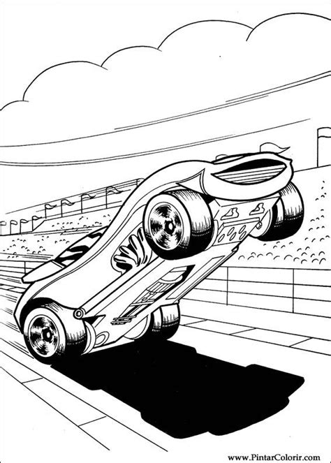 Desenhos Para Pintar E Colorir Hot Wheels Imprimir Desenho 026