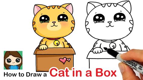 How To Draw A Cat In A Box